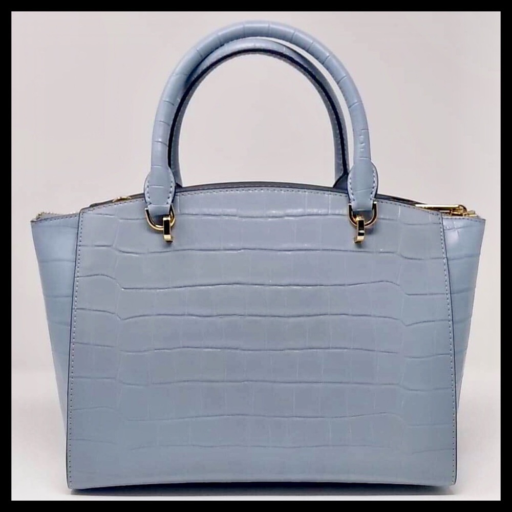 NEW! Michael Kors Large Ellis Leather Satchel - Picture 3 of 8